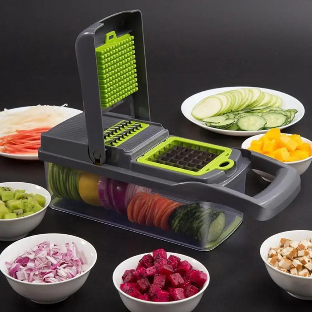 Multi-Purpose Vegetable Chopper & Grater, 13 pcs